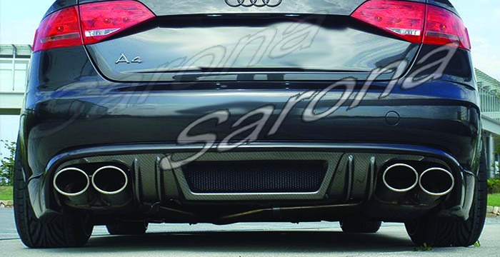 Custom Audi A4  Sedan Rear Lip/Diffuser (2009 - 2011) - $470.00 (Part #AD-004-RA)